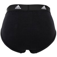 adidas mens briefs, 3-pack - Briefs, Active Flex Cotton, Logo, plain Black S (Small)