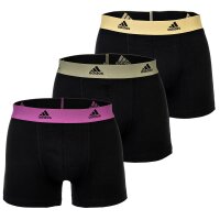 adidas Herren Boxershorts, 3er Pack - Trunks, Active Flex Cotton, Logo, einfarbig