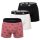 adidas Herren Boxershorts, 3er Pack - Trunks, Active Flex Cotton, Logo, einfarbig