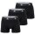 adidas Herren Boxershorts, 3er Pack - Trunks, Active Flex Cotton, Logo, einfarbig Schwarz M