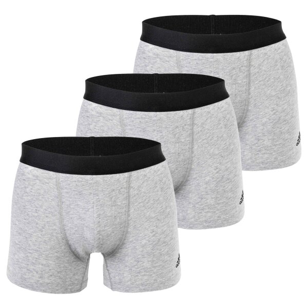 adidas Mens Boxer Trunks, 3 Pack - Trunks, Active Flex Cotton, Logo, 3 Stripes