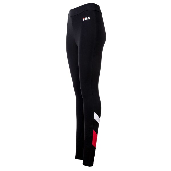FILA Damen Leggings - SALINO, Long Pants, lang, Logo, Stretch Cotton, uni