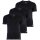 adidas mens t-shirt, 3-pack - Active Core Cotton, V-neck, plain Black S (Small)