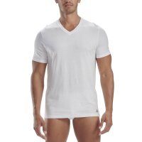 adidas mens t-shirt, 3-pack - Active Core Cotton, V-neck, plain White S (Small)