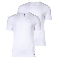 adidas mens T-shirt, 2-pack - Active Flex Cotton, V-neck,...