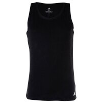 adidas Herren Tank Top, 2er Pack - Active Flex Cotton, Unterhemd, ärmellos, uni Schwarz L