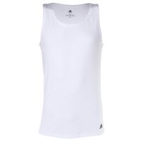 adidas Herren Tank Top, 2er Pack - Active Flex Cotton, Unterhemd, ärmellos, uni Weiß S