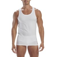 adidas Herren Tank Top, 2er Pack - Active Flex Cotton, Unterhemd, ärmellos, uni Weiß L