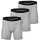 adidas Mens Boxer Briefs, 3 Pack - Active Flex Cotton Boxer Briefs, Logo, 3 Stripes