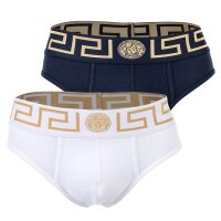 VERSACE Herren Slip, 2er Pack - TOPEKA, Baumwolle, einfarbig