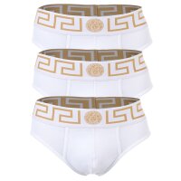 VERSACE Mens Briefs, 3-Pack - TOPEKA, cotton, solid color
