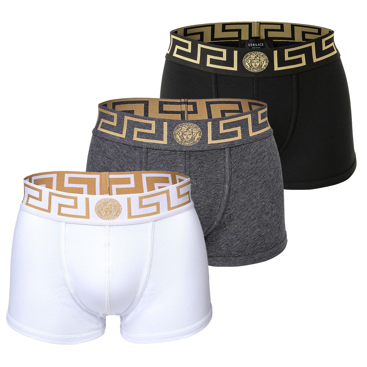VERSACE Men's Boxer Shorts, 3-Pack - TOPEKA, Cotton, solid color, 154,95 €