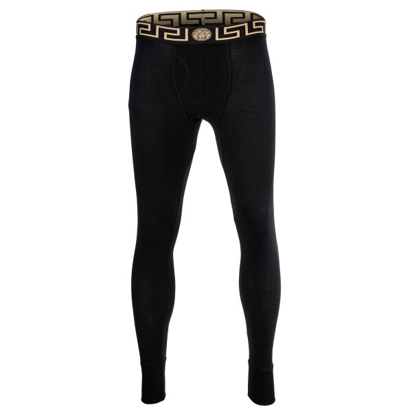 VERSACE Mens long Johns - TOPEKA, Stretch Cotton, Logo Waistband, solid color