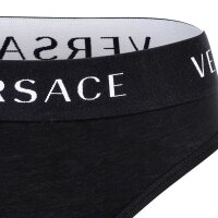 VERSACE Ladies Briefs - Underwear, Underpants, Cotton, Logo Waistband, solid color Black  XL (X-Large)