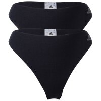 adidas womens thong, 2-pack - Thong, Brief, Micro Cut Free, Logo, uni Black 2XL (XX-Large)