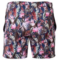 JOOP! Jeans Herren Badehose - Bademode, Badeshort, Polyester, Blätter, Papagei Tropic M