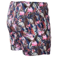 JOOP! Jeans Herren Badehose - Bademode, Badeshort, Polyester, Blätter, Papagei Tropic M