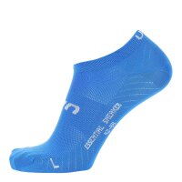 UYN Unisex Sneaker Socks, 2-Pack - Essentials Sneaker Socks, Logo, solid color Blue 45-47