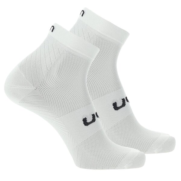 UYN Unisex Quarter Socks, 2-Pack - Essential Low Cut Socks, Logo, solid color.