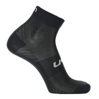 UYN Unisex Quarter Socks, 2-Pack - Essential Low Cut Socks, Logo, solid color. Black 35-38 (2.5-5 UK)