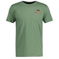 GANT Herren T-Shirt - Archive Shield EMB, Rundhals, kurzarm, Baumwolle, Stickerei