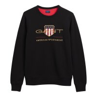 GANT Herren Sweatshirt - Archive Shield C-Neck, Sweater, Rundhals, Baumwoll-Mix