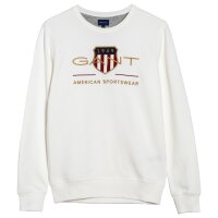 GANT Herren Sweatshirt - Archive Shield C-Neck, Sweater, Rundhals, Baumwoll-Mix