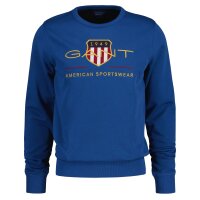 GANT Herren Sweatshirt - Archive Shield C-Neck, Sweater, Rundhals, Baumwoll-Mix