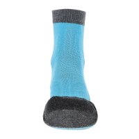 UYN Damen Trekking Socken - 2IN Merino Socks, Wandersocken, Merino, Logo Grau/Türkis 39-40