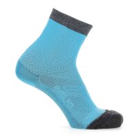 UYN Womens Trekking Socks - 2IN Merino Socks, Hiking Socks, Merino, Logo Gray / turquoise 39-40