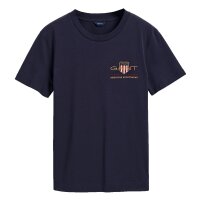 GANT Ladies T-shirt - Archive Shield, round neck, short sleeve, cotton, plain