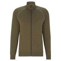 BOSS Mens Zip Jacket - Mix&Match, Loungewear, Sweat Jacket, Zipper, Cotton, Solid Color
