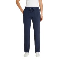 hajo Damen Homewear Hose - Jogginghose, Klima-Komfort, Interlock, Baumwoll-Mix Blau 4XL