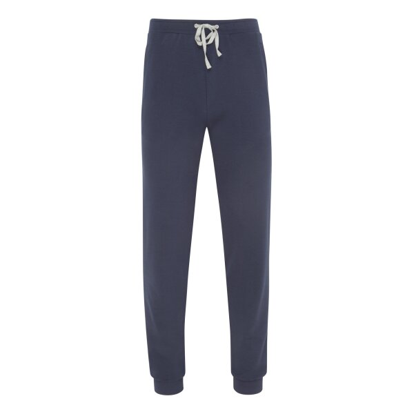 hajo Herren Homewear Hose - Jogginghose, Klima-Komfort, Stretch Cotton-Mix, uni Blau 4XL