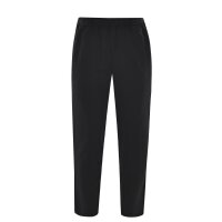 hajo mens homewear trousers - jogging trousers, stay fresh, stretch cotton mix, uni Black S (Small)