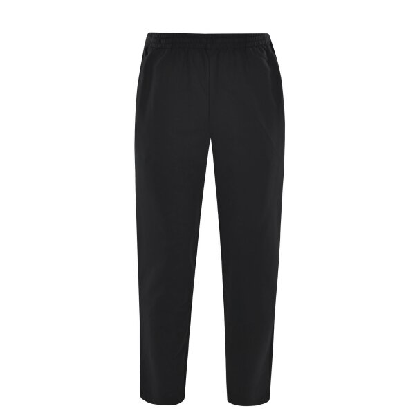 hajo mens homewear trousers - jogging trousers, stay fresh, stretch cotton mix, uni Black L (Large)