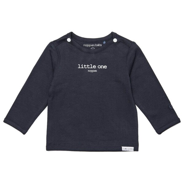 noppies Baby Shirt - Hester, Unisex, Long Sleeve, Organic Cotton Stretch, Plain, 56-74 Grey 56