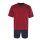 hajo mens pyjama set - shorty, short-sleeved, climate-light, cotton mix Red XL (X-Large)
