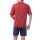 hajo mens pyjama set - shorty, short-sleeved, climate-light, cotton mix Red XL (X-Large)