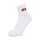 ellesse Unisex Quarter Socken, 6 Paar - Rilla, Ankle Socks, Logo Weiß 47-49