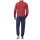 hajo mens pyjama set - long, cuffs, V-neck, climate-light, cotton mix Red S (Small)
