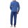 hajo Herren Schlafanzug Set - lang, Bündchen, V-Neck, Klima-Light, Cotton-Mix Blau S