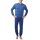 hajo mens pyjama set - long, cuffs, V-neck, climate-light, cotton mix Blue S (Small)