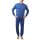 hajo Herren Schlafanzug Set - lang, Bündchen, V-Neck, Klima-Light, Cotton-Mix Blau M