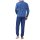 hajo Herren Schlafanzug Set - lang, Bündchen, V-Neck, Klima-Light, Cotton-Mix Blau 5XL
