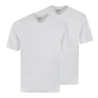 hajo mens T-shirt, 2-pack - Basic, short-sleeved, V-neck,...