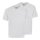 hajo mens T-shirt, 2-pack - Basic, short-sleeved, V-neck, cotton, uni White 6XL (6X-Large)