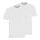hajo Herren T-Shirt, 2er Pack - Basic, Kurzarm, Rundhals, Baumwolle, uni Weiß 5XL