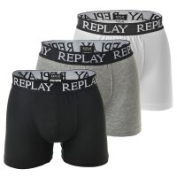 REPLAY Mens Boxer Shorts, 3-pack - Underpants, Cotton,...