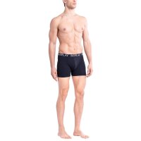 REPLAY Herren Boxershorts, 3er Pack - Unterhosen, Baumwolle, Logo, einfarbig Schwarz XL